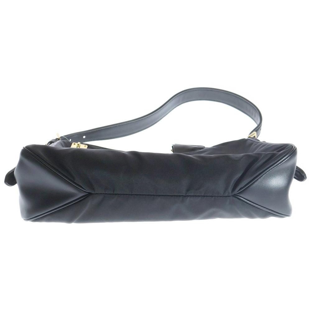 PRADA(プラダ) エメ テスート ワンショルダーバッグ ブラック ナイロン×レザー 1BC232