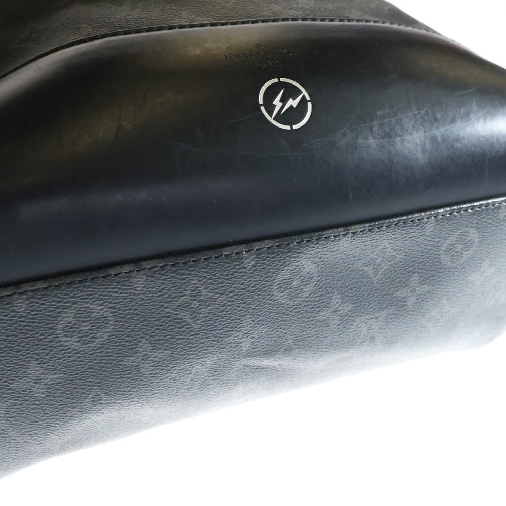 LOUIS VUITTON(ルイヴィトン) モノグラムエクリプス フラグメント バックパック リュックサック エクスプローラー ブラック レザー×PVC シルバー金具 M43275