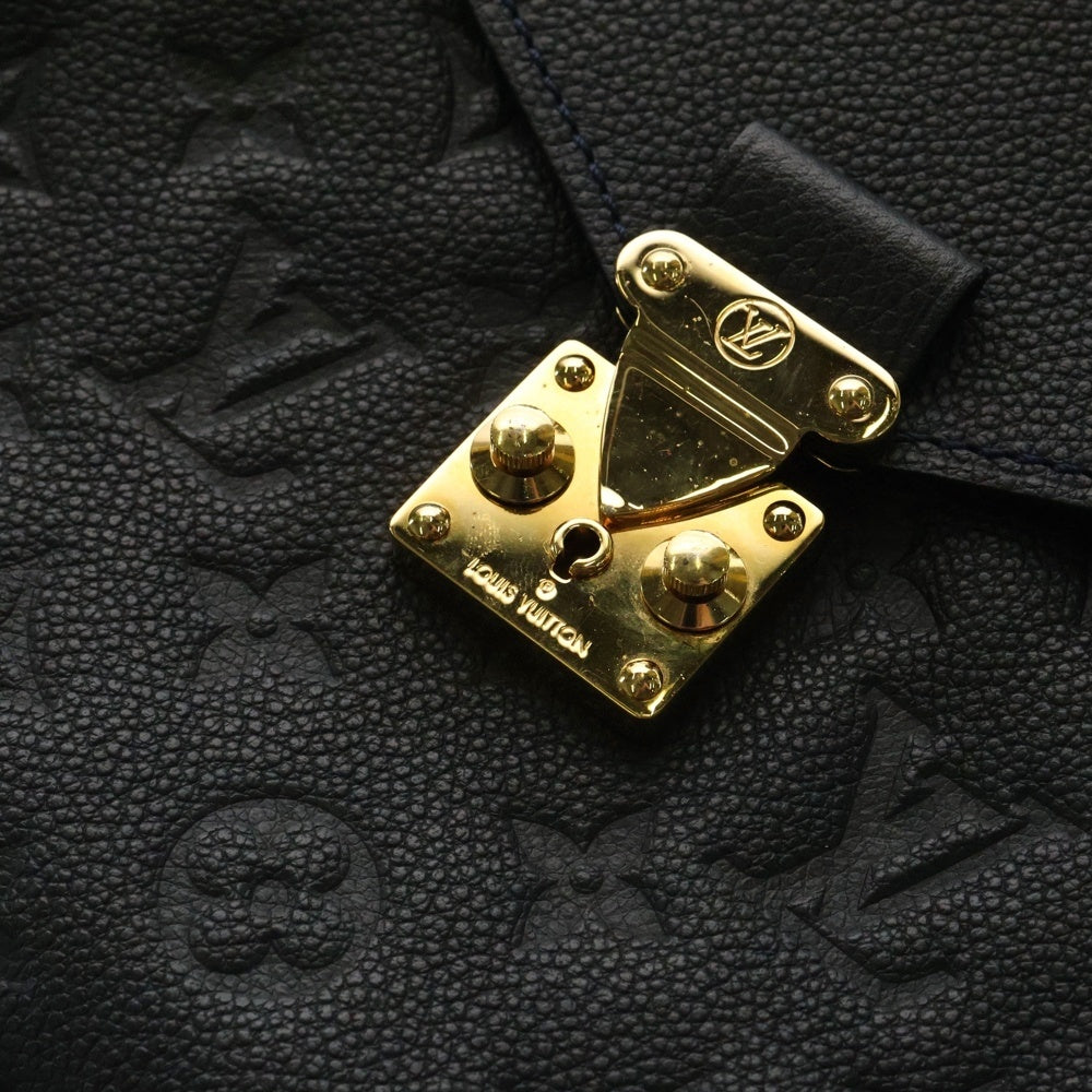 LOUIS VUITTON(ルイヴィトン) メティス モノグラム アンプラント ノワール レザー 2WAY ハンド ショルダーバッグ ゴールド金具 ブラック M40810
