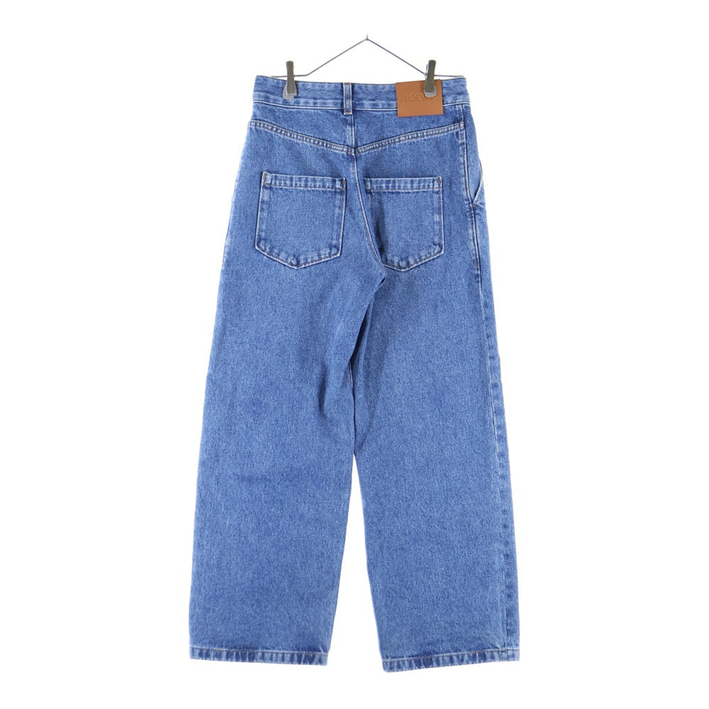 LOEWE(ロエベ) ANAGRAM BAGGY JEANS アナグラム カットアウトロゴ バギー ワイドストレート デニムパンツ ジーンズ インディゴ S359Y11XBR