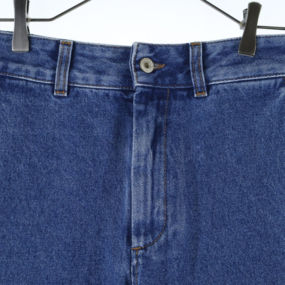 LOEWE(ロエベ) ANAGRAM BAGGY JEANS アナグラム カットアウトロゴ バギー ワイドストレート デニムパンツ ジーンズ インディゴ S359Y11XBR