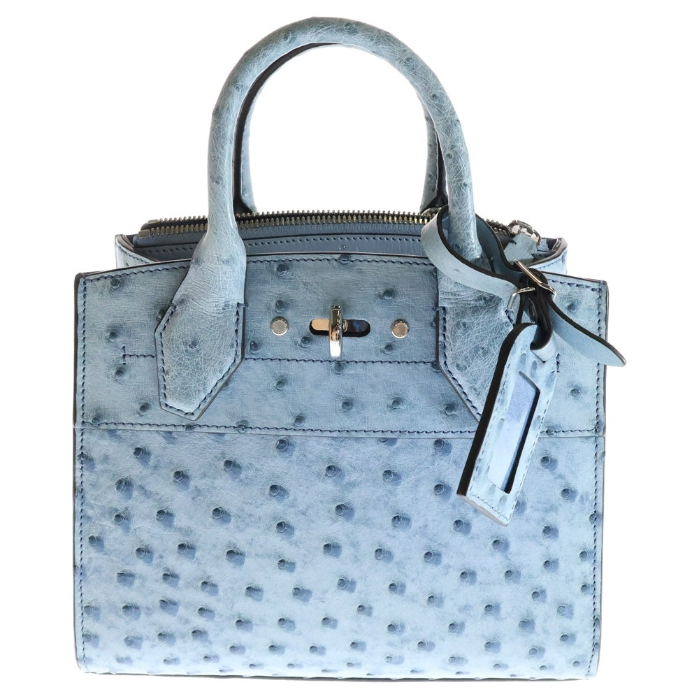 LOUIS VUITTON(ルイヴィトン) シティスティーマーPM ミニ 2WAY レザーハンドバッグ ショルダーバッグ ブルー レディース N94091