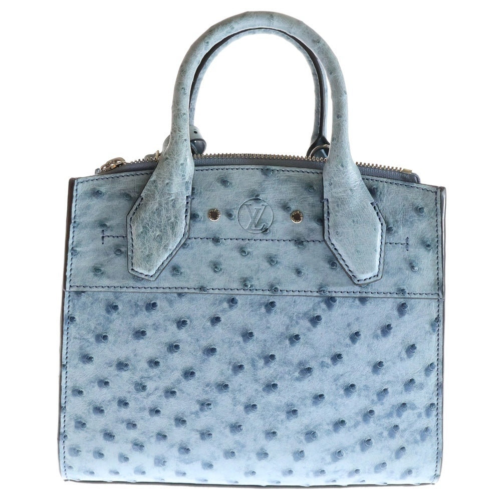 LOUIS VUITTON(ルイヴィトン) シティスティーマーPM ミニ 2WAY レザーハンドバッグ ショルダーバッグ ブルー レディース N94091