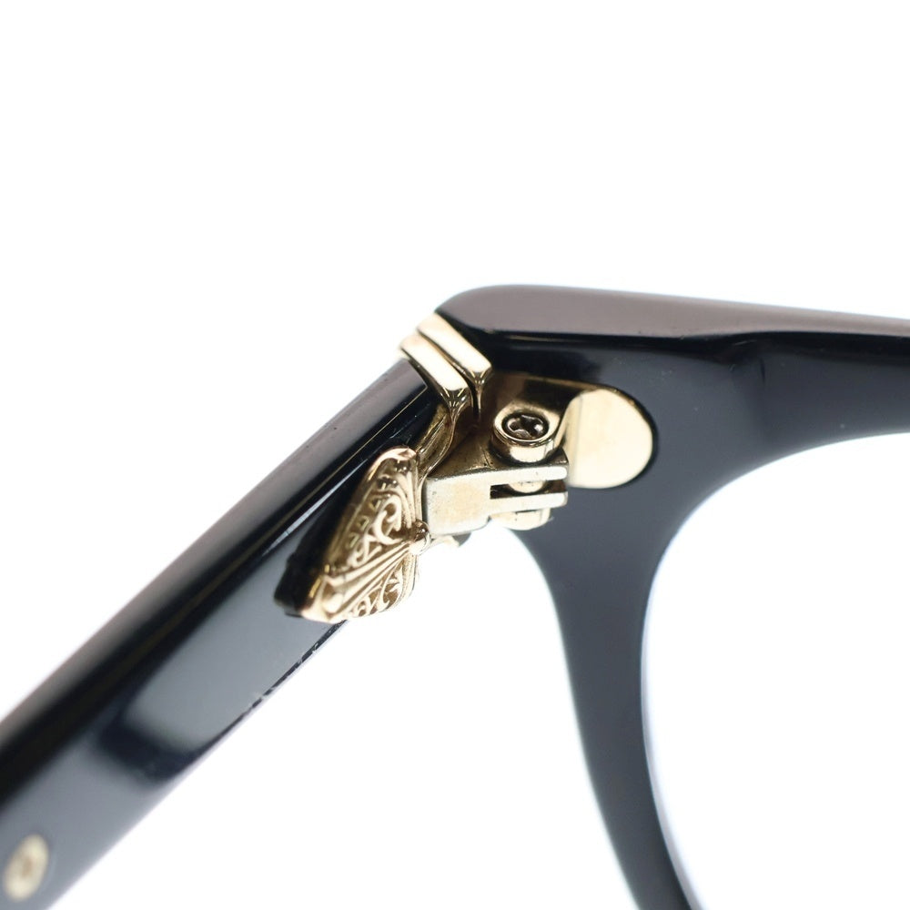CHROME HEARTS(クロムハーツ) PANTY HO パンティー ホー ウェリントンフレーム クリアレンズ メガネ 眼鏡 アイウェア ブラック/ゴールド