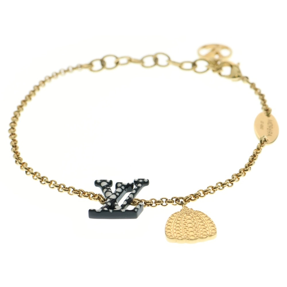 LOUIS VUITTON(ルイヴィトン) ブラスレ LV アイコニック インフィニティ ドット ブレスレット ブラック×ゴールド GP M0969A