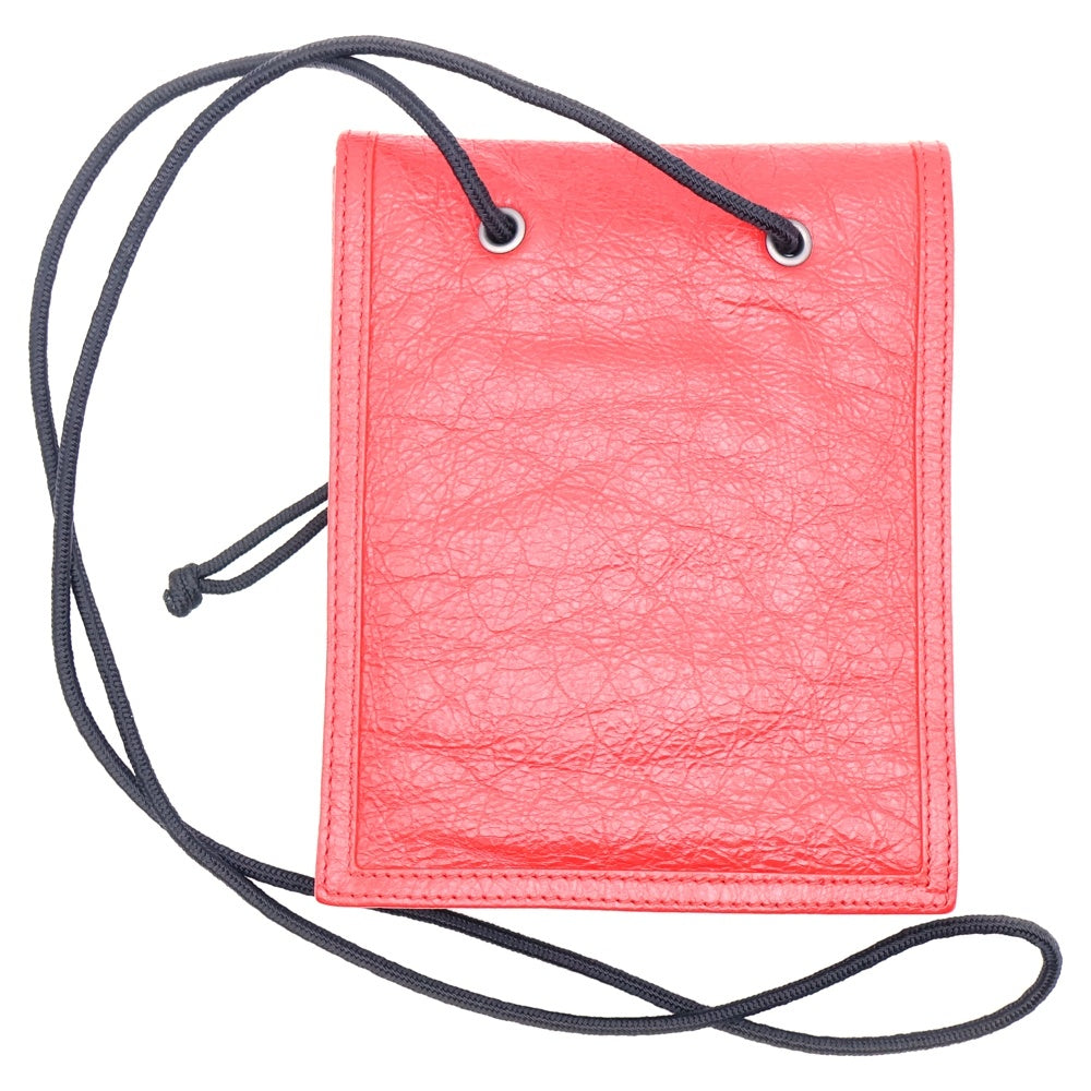 BALENCIAGA(バレンシアガ) エクスプローラー レッド レザー ショルダーバッグ ハンドバッグ 532298