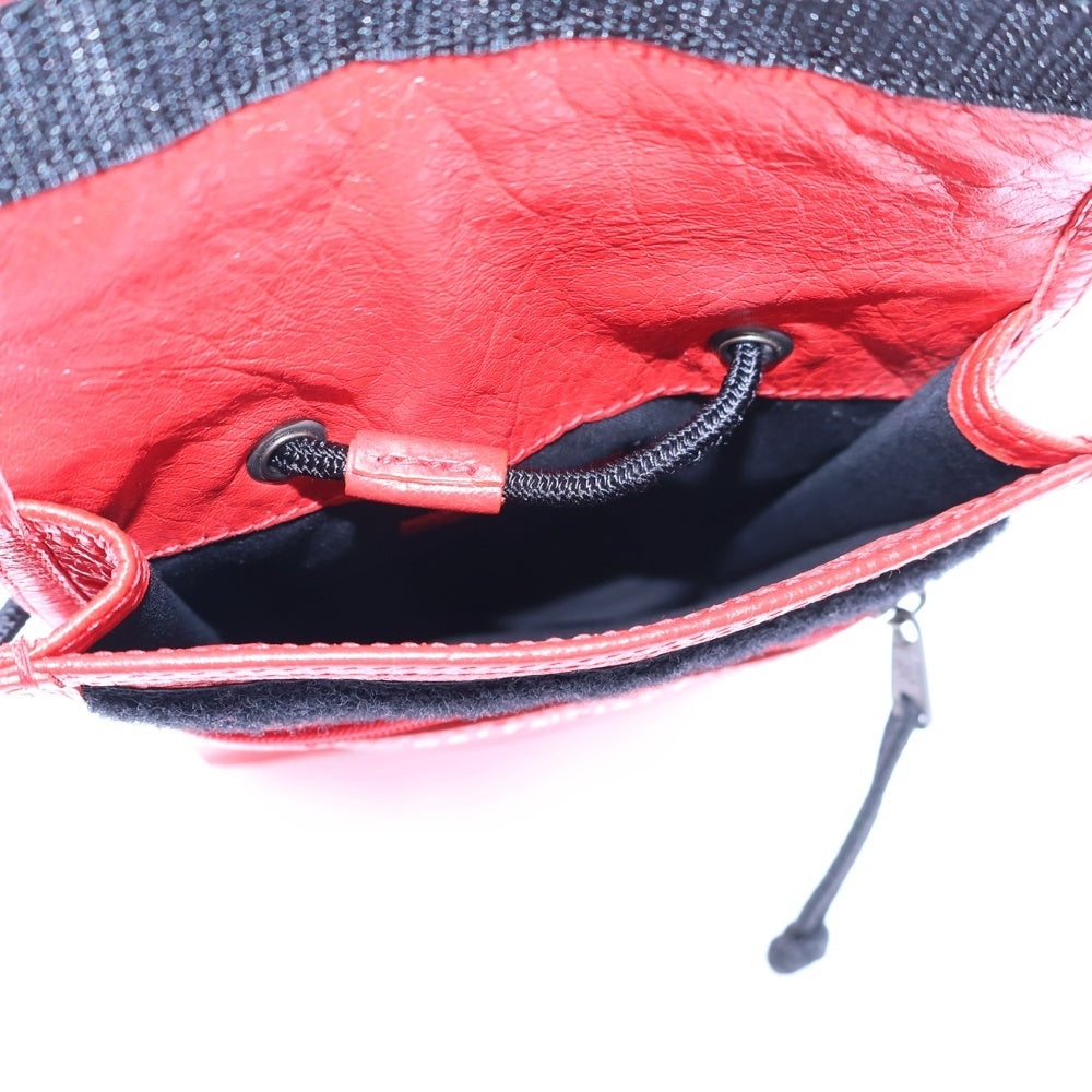 BALENCIAGA(バレンシアガ) エクスプローラー レッド レザー ショルダーバッグ ハンドバッグ 532298