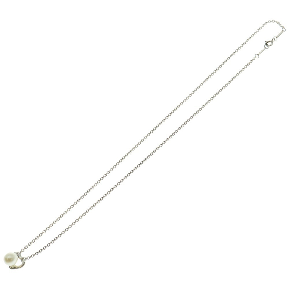TIFFANY&Co(ティファニー) オープンハート 淡水パール ネックレス ペンダント チェーン シルバー SV925