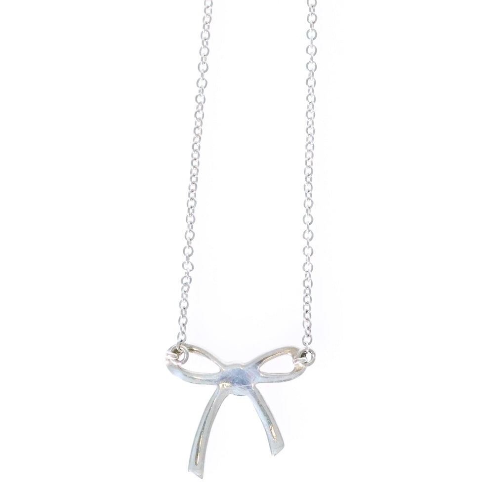 TIFFANY&Co(ティファニー) リボントップ ネックレス ペンダント チェーン シルバー SV925 2.0g