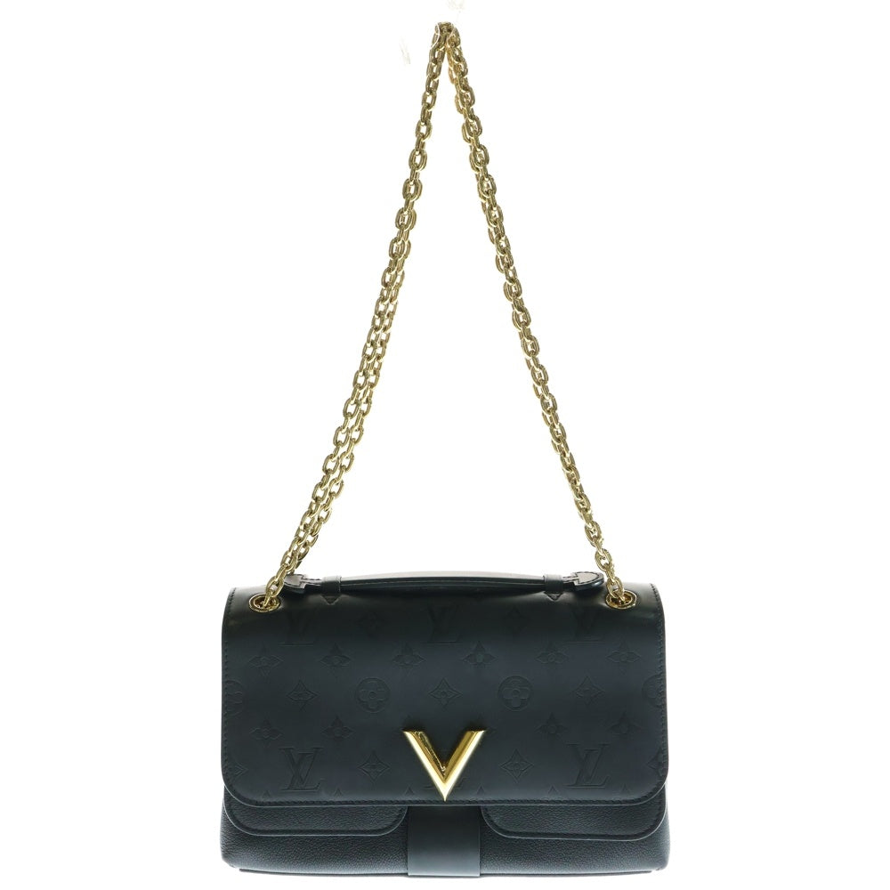 LOUIS VUITTON(ルイヴィトン) モノグラム・シャドウ ヴェリー チェーンバッグ ショルダーバッグ レザー ブラック M42899