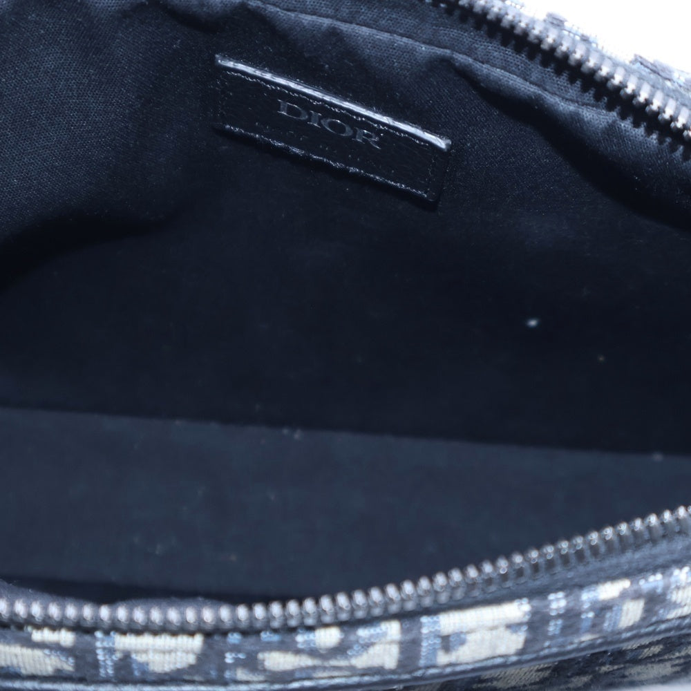 Christian Dior(クリスチャンディオール) ショルダーバッグ SADDLE 3-IN-1 サドル スリーインワン オブリーク ジャガード ネイビー シルバー金具 1ADPO276YKY