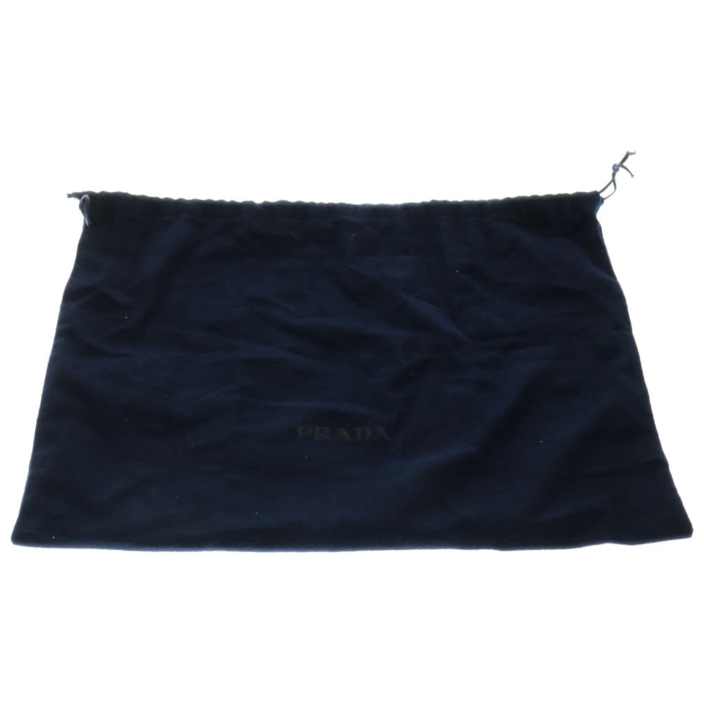 PRADA(プラダ) トライアングルロゴ ヴィッテロダイノ レザーボディバッグ ウエストバッグ ブラック 2VH184 レディース