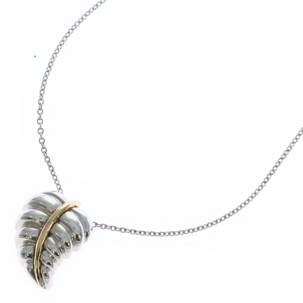 TIFFANY&Co(ティファニー) リーフネックレス ペンダント チェーン シルバー×ゴールド