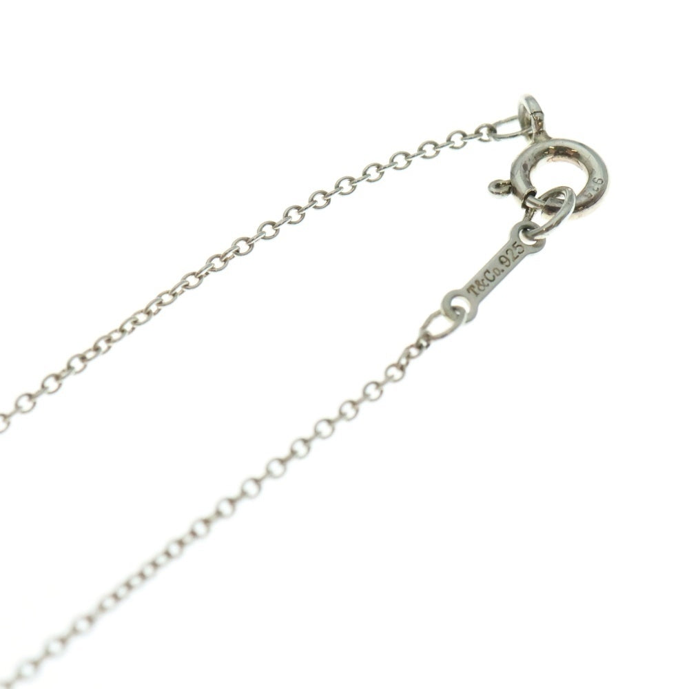 TIFFANY&Co(ティファニー) パロマピカソ ラビングハート 1Pピンクサファイア付チェーンネックレス SV925 シルバー レディース