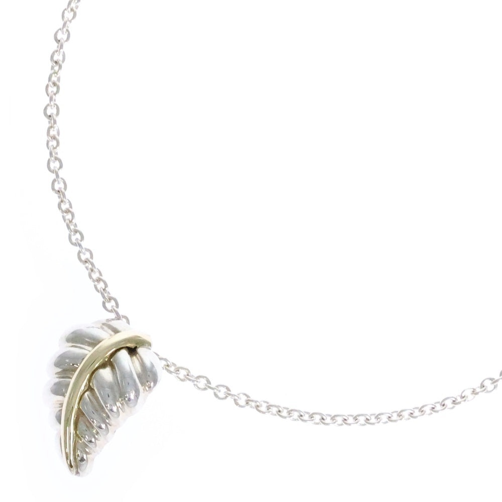 TIFFANY&Co(ティファニー) リーフモチーフ チェーンネックレス SV925/K18 シルバー/ゴールド レディース