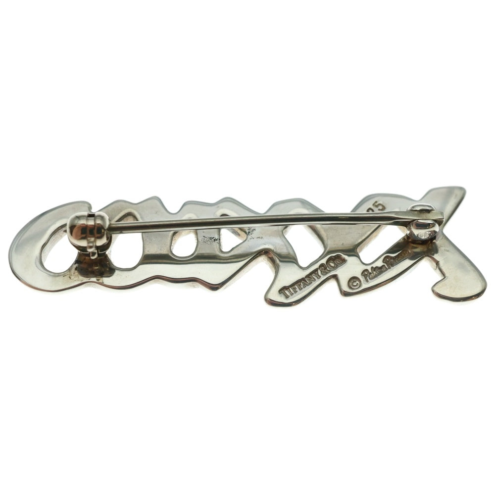 TIFFANY&Co(ティファニー) ラブ&キス ブローチ ピンバッジ シルバー SV925 3.8g