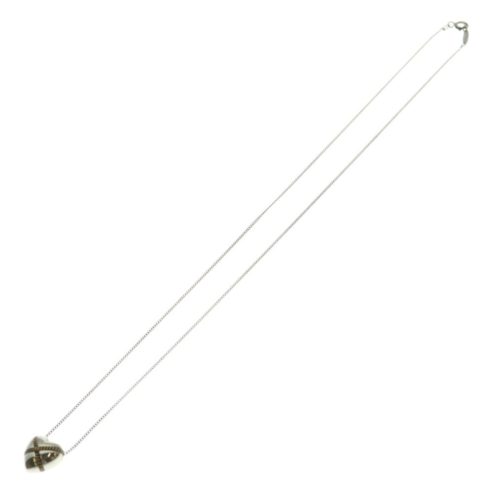 TIFFANY&Co(ティファニー) チェーンクロスハート ネックレス ペンダント チェーン シルバー×ゴールド