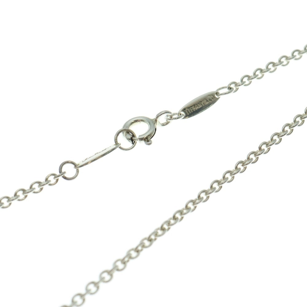 TIFFANY&Co(ティファニー) オープンハートラリアットパール チェーンネックレス SV925 シルバー レディース
