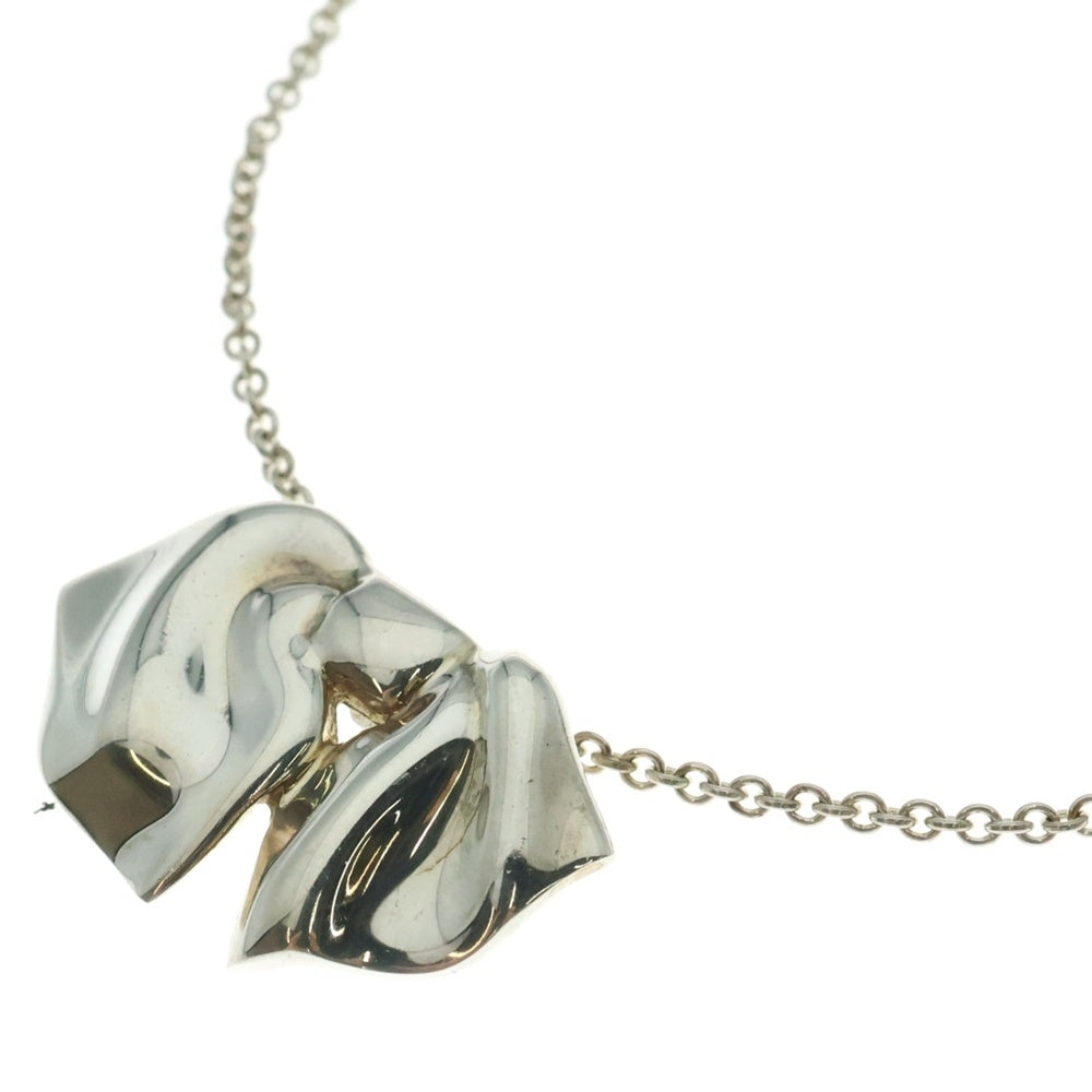 TIFFANY&Co(ティファニー) リボンモチーフ ネックレス ペンダント チェーン シルバー SV925 6.3g