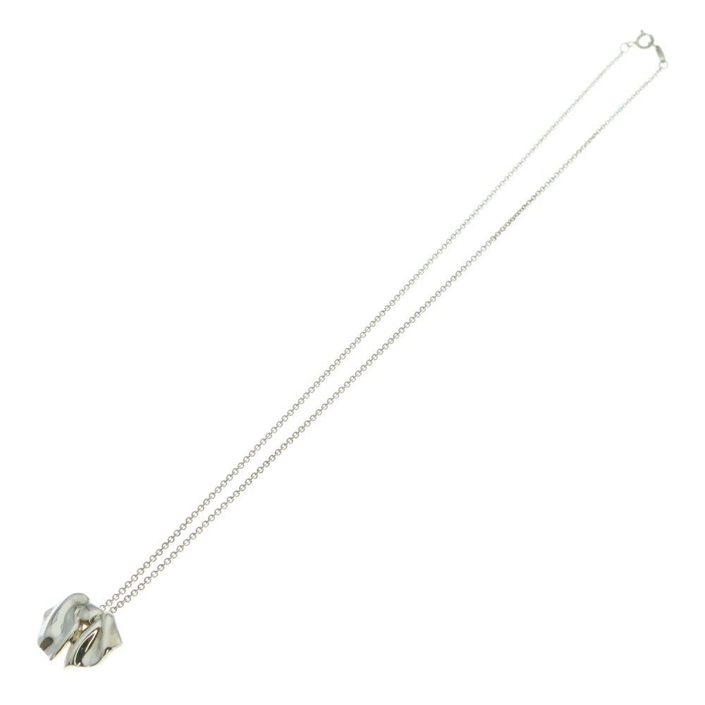 TIFFANY&Co(ティファニー) リボンモチーフ ネックレス ペンダント チェーン シルバー SV925 6.3g