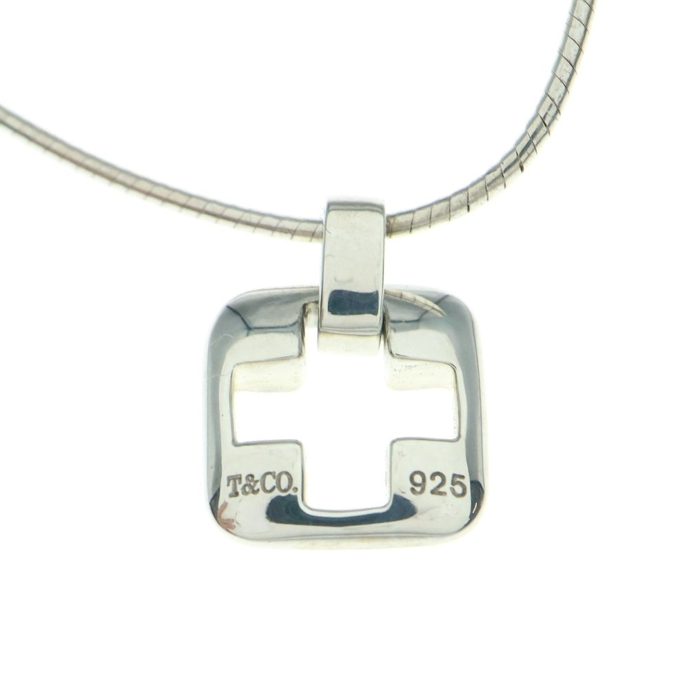 TIFFANY&Co(ティファニー) オープンクロス ネックレス ペンダント スネークチェーン シルバー SV925 6.5g
