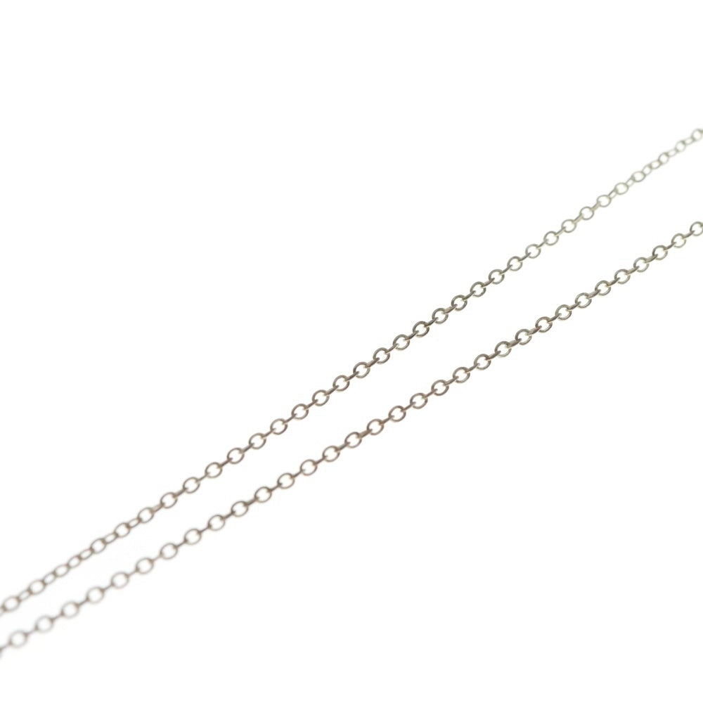 TIFFANY&Co(ティファニー) オープンハート 1Pサファイア付チェーンネックレス SV925 シルバー レディース