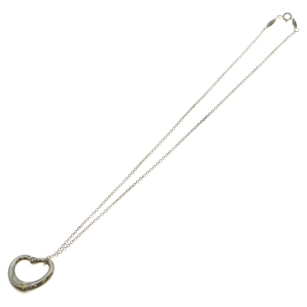 TIFFANY&Co(ティファニー) オープンハート 1PD ダイヤ付チェーンネックレス SV925 シルバー レディース