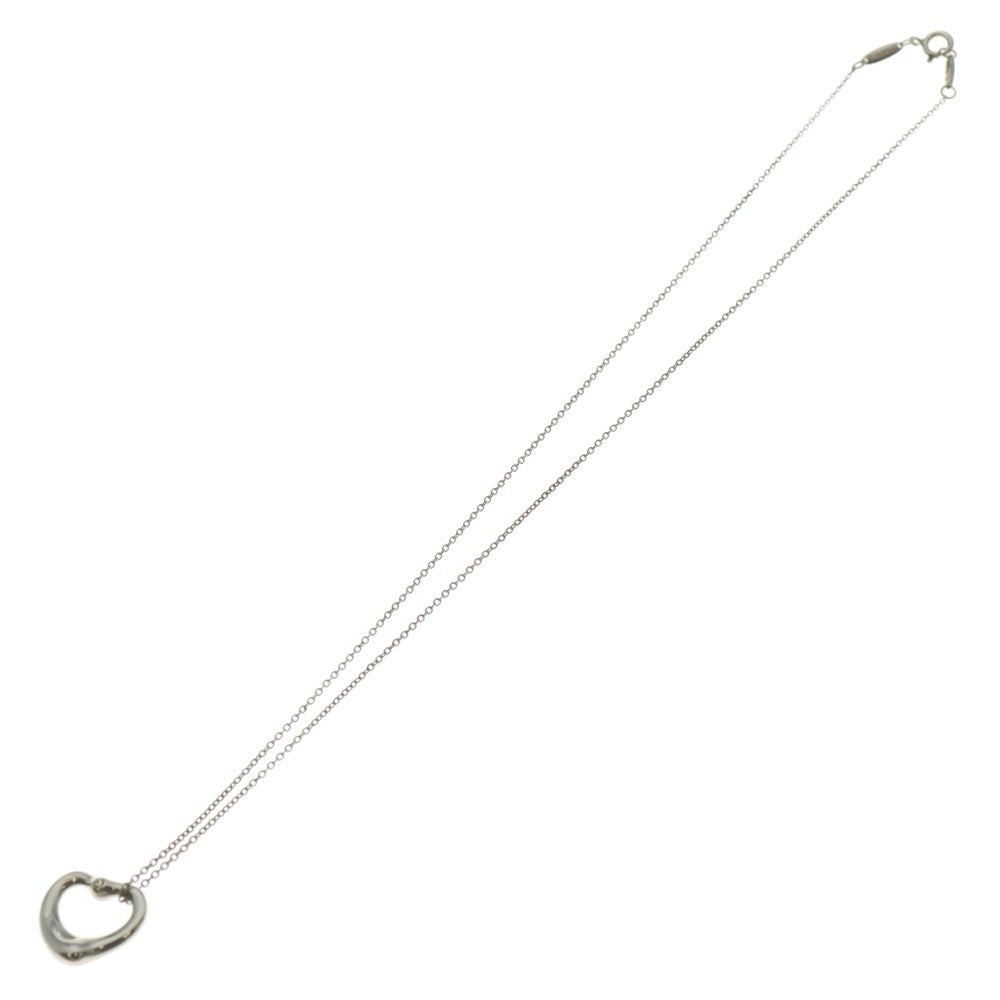 TIFFANY&Co(ティファニー) オープンハート 1PD ダイヤ付チェーンネックレス SV925 シルバー レディース
