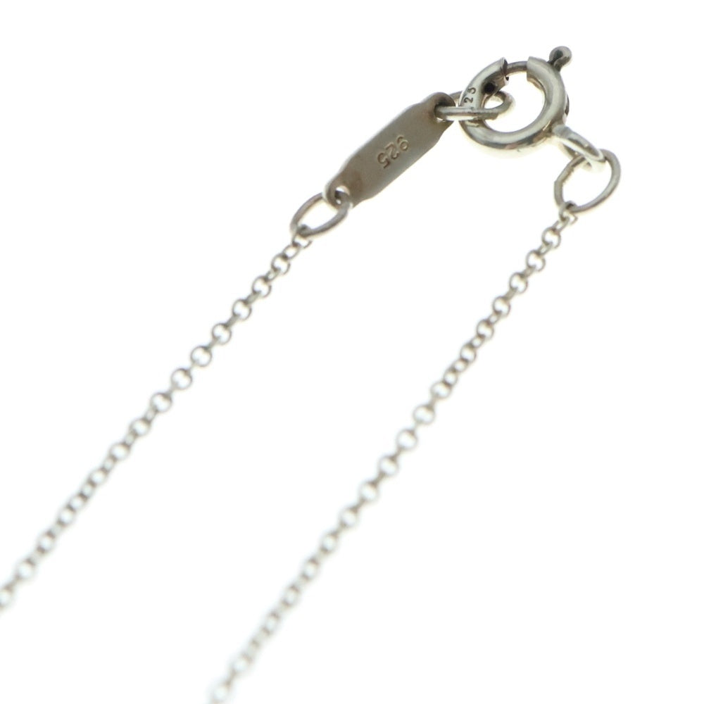 TIFFANY&Co(ティファニー) パール ハートクローバー ネックレス ペンダント シルバー チェーン ホワイト SV925 2.4g