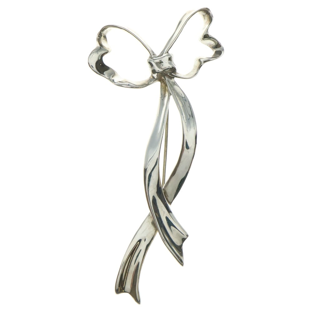 TIFFANY&Co(ティファニー) リボンモチーフ ブローチ ピンバッジ シルバー SV925 14.9g