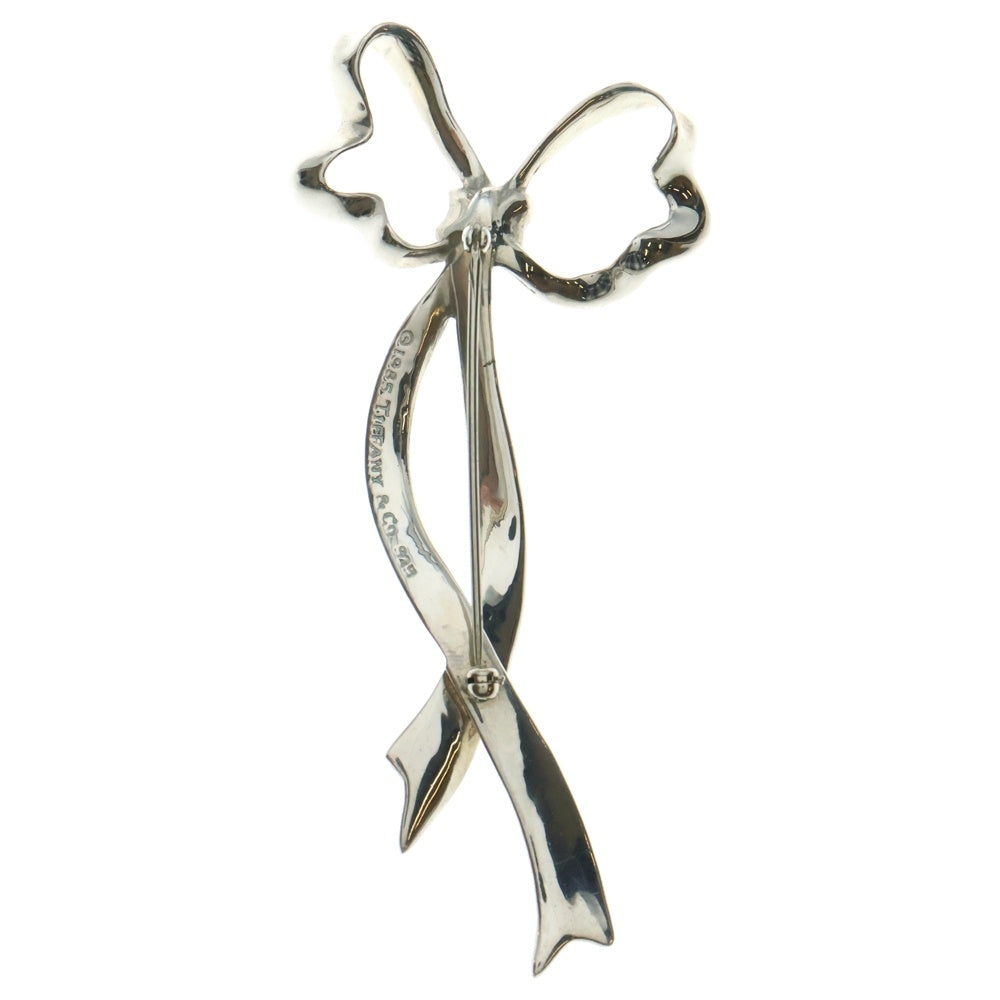 TIFFANY&Co(ティファニー) リボンモチーフ ブローチ ピンバッジ シルバー SV925 14.9g