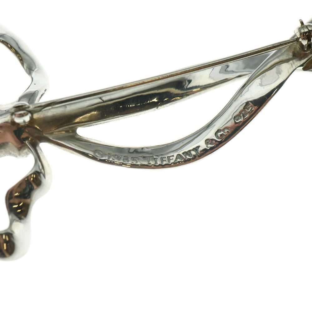 TIFFANY&Co(ティファニー) リボンモチーフ ブローチ ピンバッジ シルバー SV925 14.9g