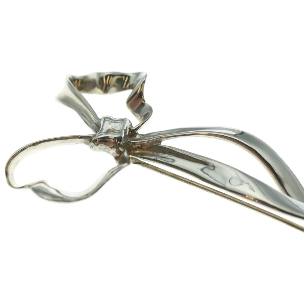 TIFFANY&Co(ティファニー) リボンモチーフ ブローチ ピンバッジ シルバー SV925 14.9g