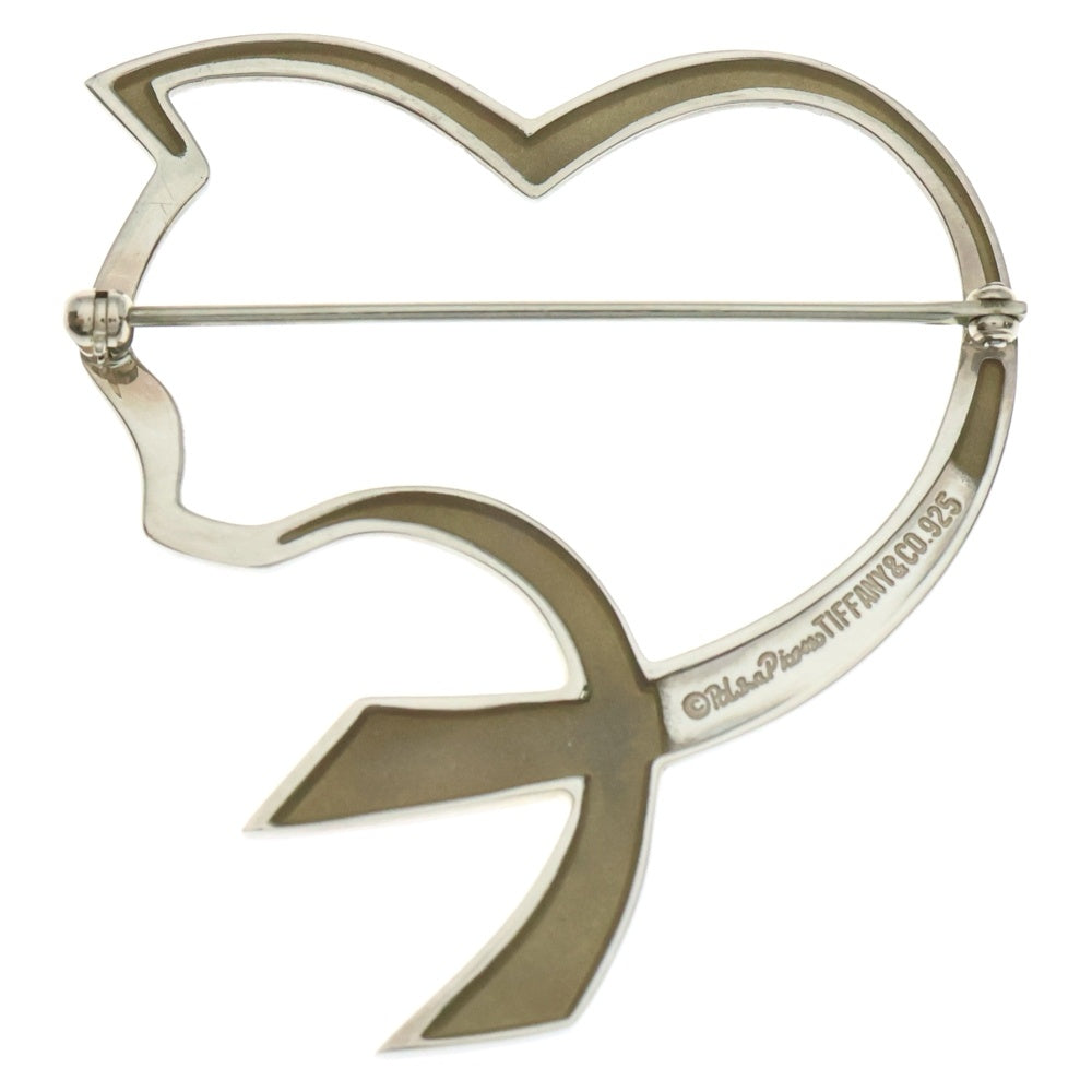 TIFFANY&Co(ティファニー) パロマピカソ オープンハートキャット ブローチ ピンバッジ シルバー