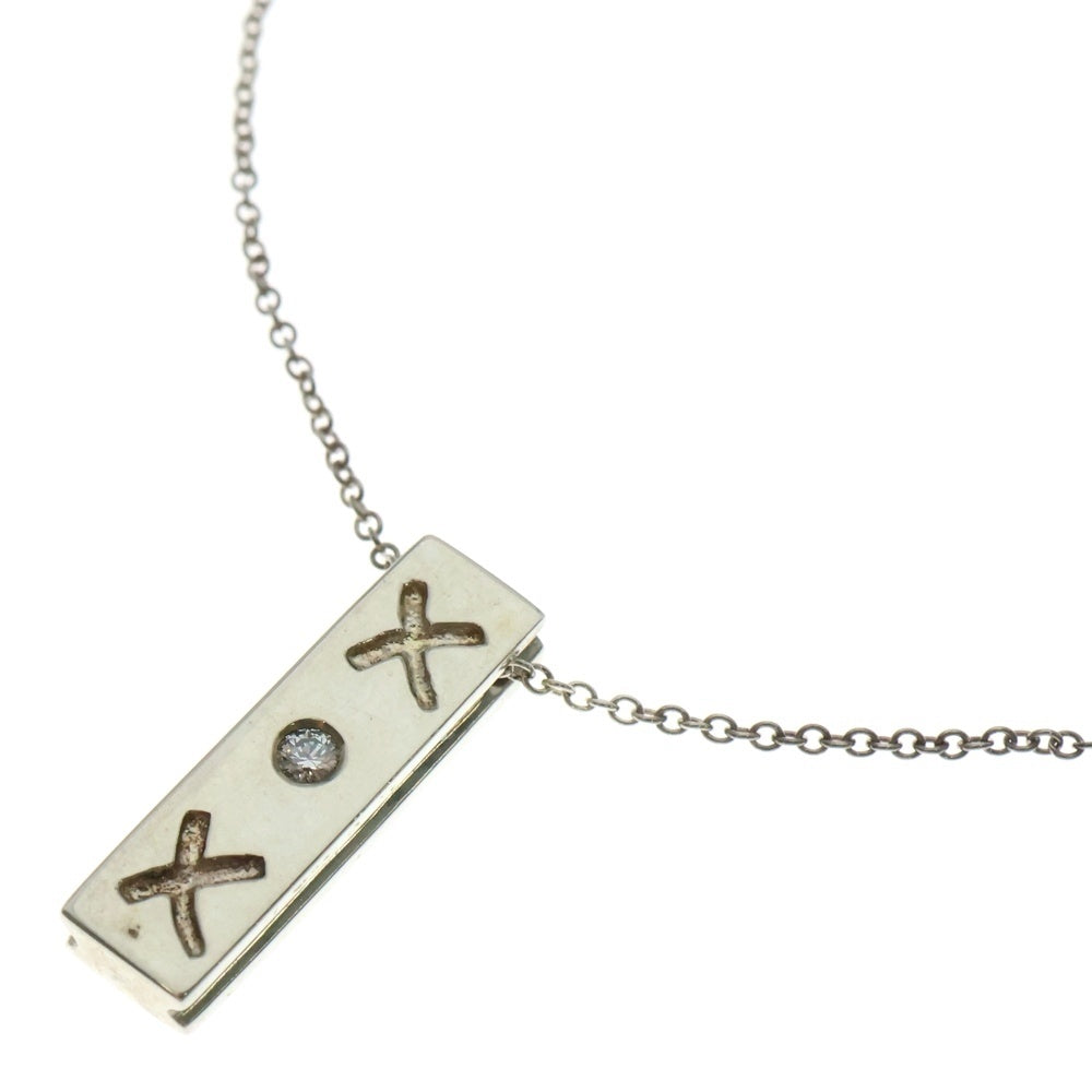 TIFFANY&Co(ティファニー) パロマピカソ キス バー 1PDネックレス ペンダント シルバー チェーン SV925 4.5g