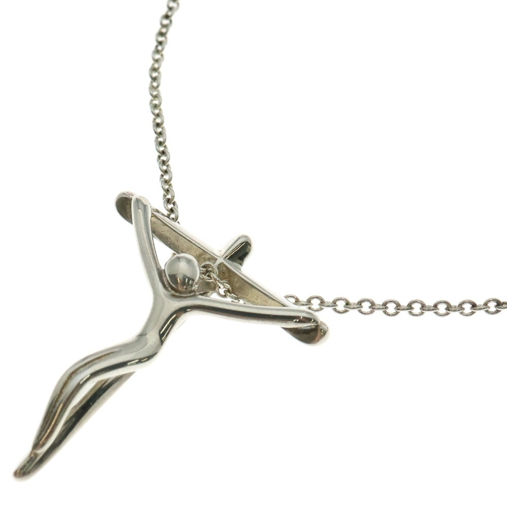 TIFFANY&Co(ティファニー) ロザリオ クロス ネックレス ペンダント チェーン シルバー SV925 4.9g
