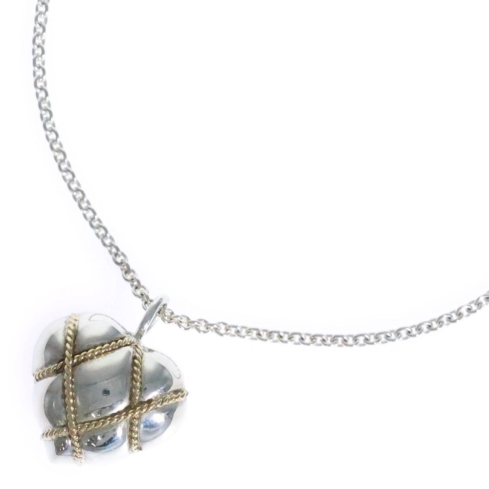 TIFFANY&Co(ティファニー) チェーンクロスハート ネックレス ペンダント チェーン シルバー×ゴールド SV925/K18 7g