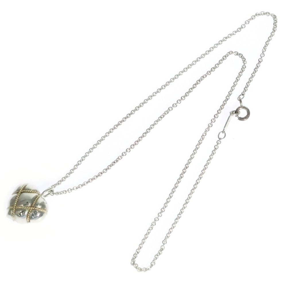 TIFFANY&Co(ティファニー) チェーンクロスハート ネックレス ペンダント チェーン シルバー×ゴールド SV925/K18 7g