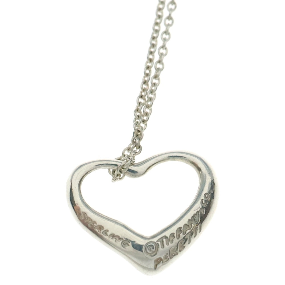 TIFFANY&Co(ティファニー) オープンハート ネックレス ペンダント チェーン シルバー SV925 2g