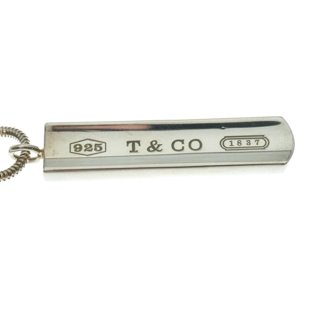 TIFFANY&Co(ティファニー) 1837 ナロー バー ネックレス ペンダント スネークチェーン シルバー