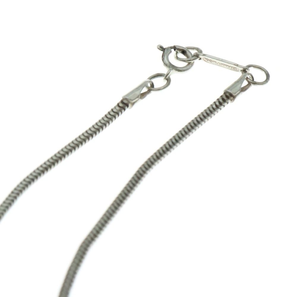 TIFFANY&Co(ティファニー) 1837 ナロー バー ネックレス ペンダント スネークチェーン シルバー