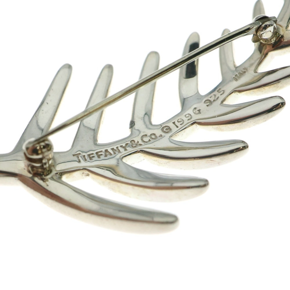 TIFFANY&Co(ティファニー) リーフモチーフ ブローチ ピンバッジ シルバー