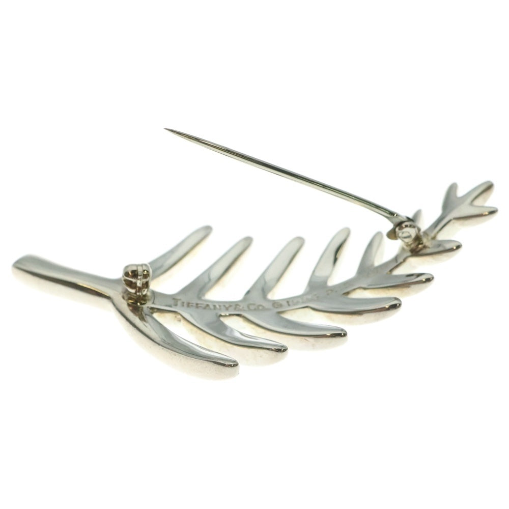 TIFFANY&Co(ティファニー) リーフモチーフ ブローチ ピンバッジ シルバー