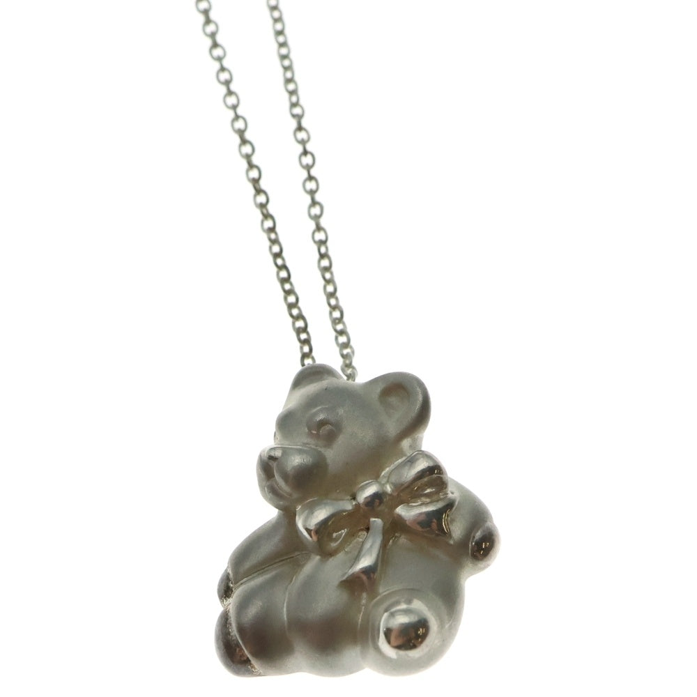 TIFFANY&Co(ティファニー) テディベア ネックレス ペンダント チェーン シルバー SV925 5.2g