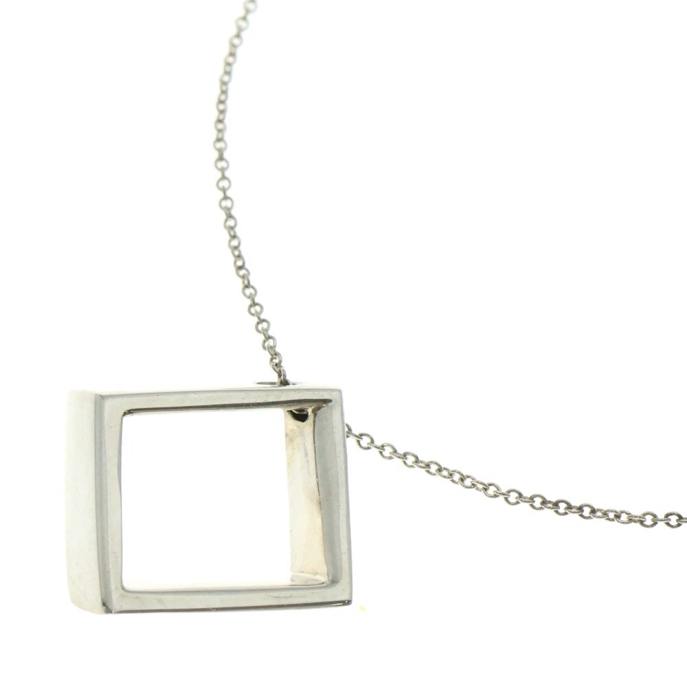 TIFFANY&Co(ティファニー) オープンスクエア ネックレス ペンダント チェーン シルバー SV925 4g