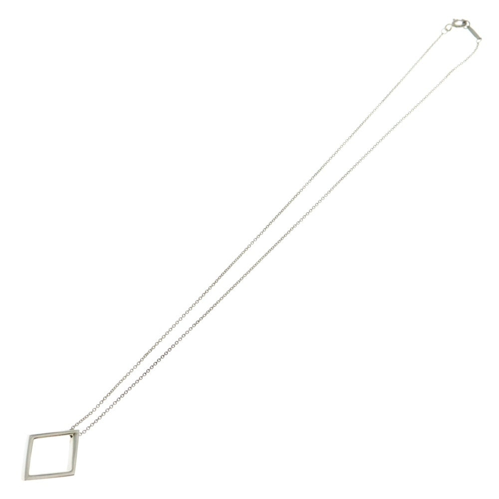 TIFFANY&Co(ティファニー) オープンスクエア ネックレス ペンダント チェーン シルバー SV925 4g