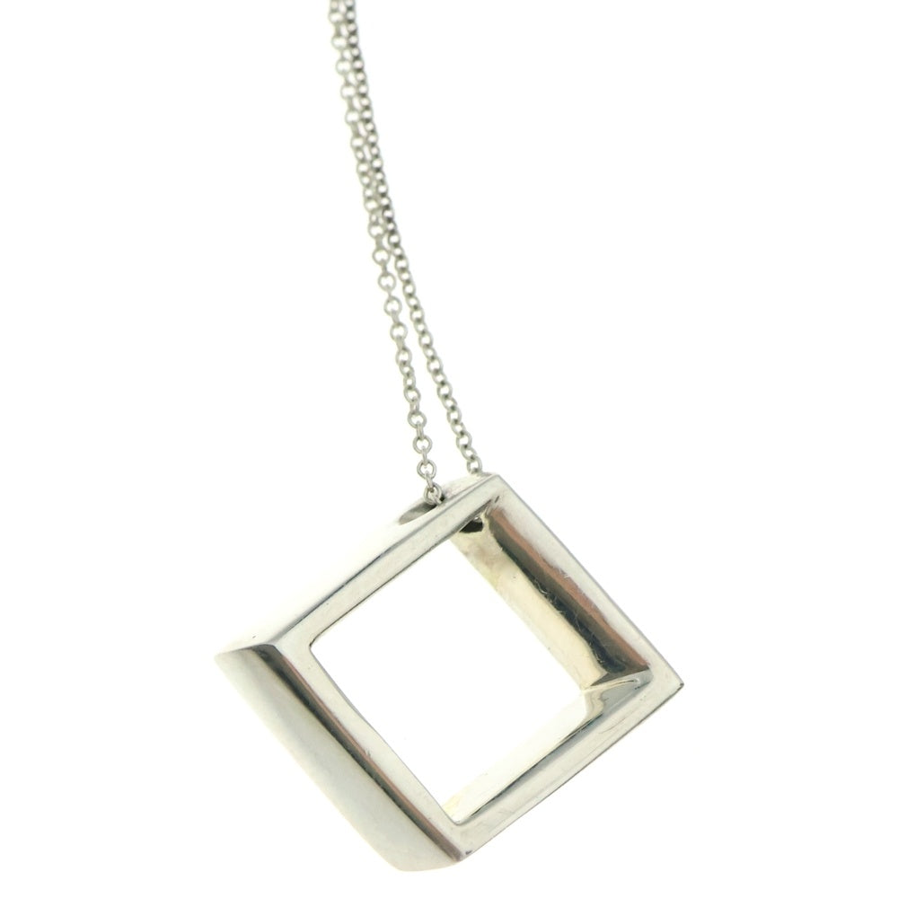 TIFFANY&Co(ティファニー) オープンスクエア ネックレス ペンダント チェーン シルバー SV925 4g