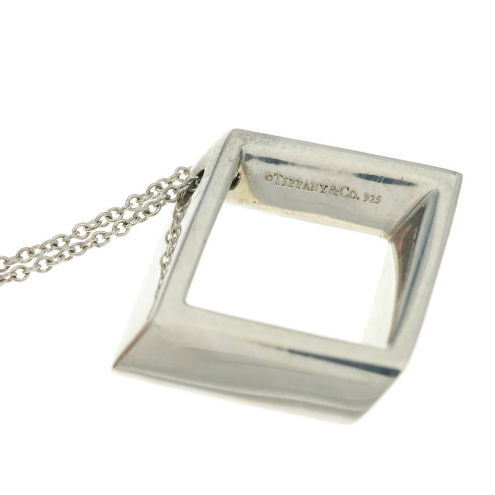 TIFFANY&Co(ティファニー) オープンスクエア ネックレス ペンダント チェーン シルバー SV925 4g