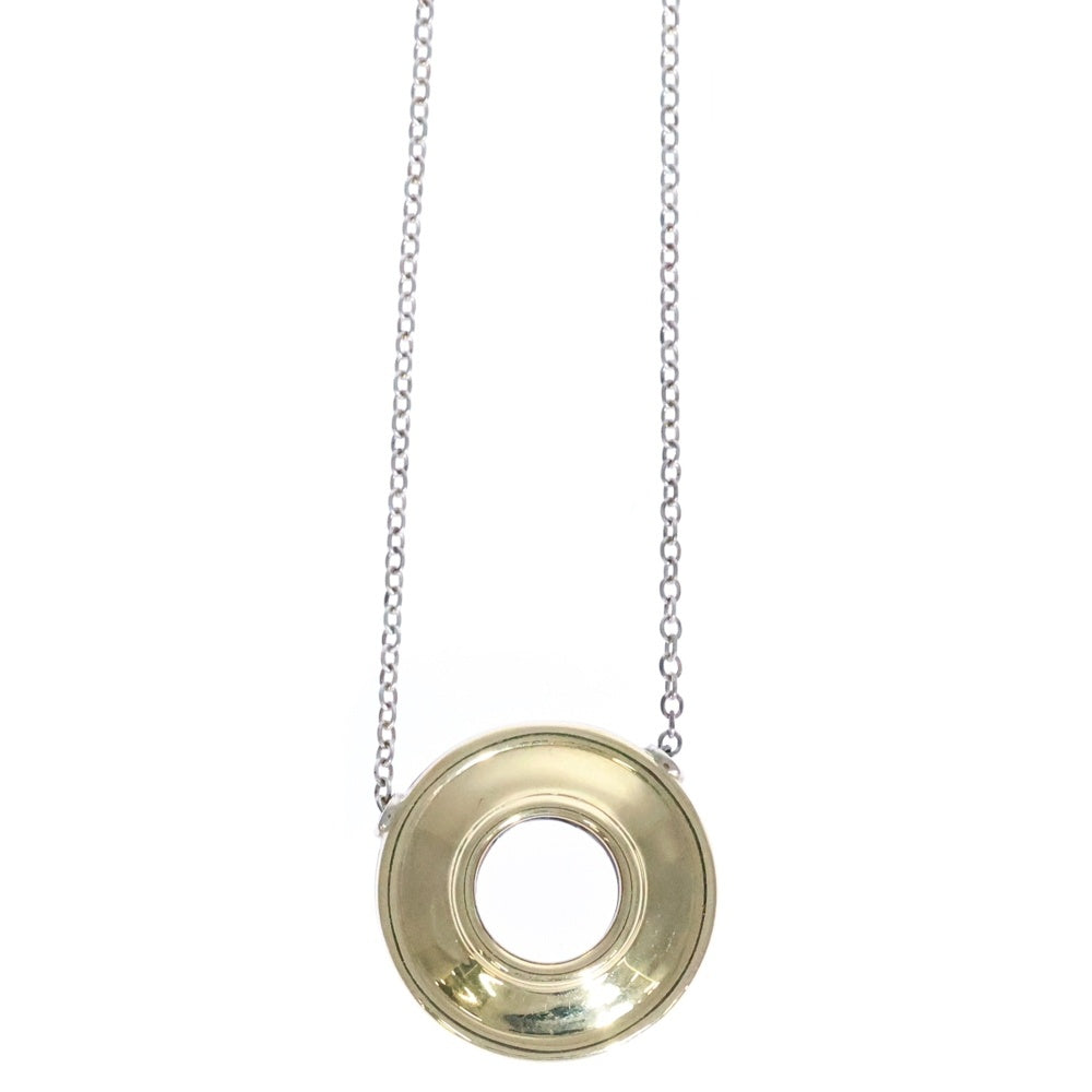 TIFFANY&Co(ティファニー) パロマピカソ マジックサークル ネックレス ペンダント チェーン シルバー×ゴールド SV925/K18 3.6g