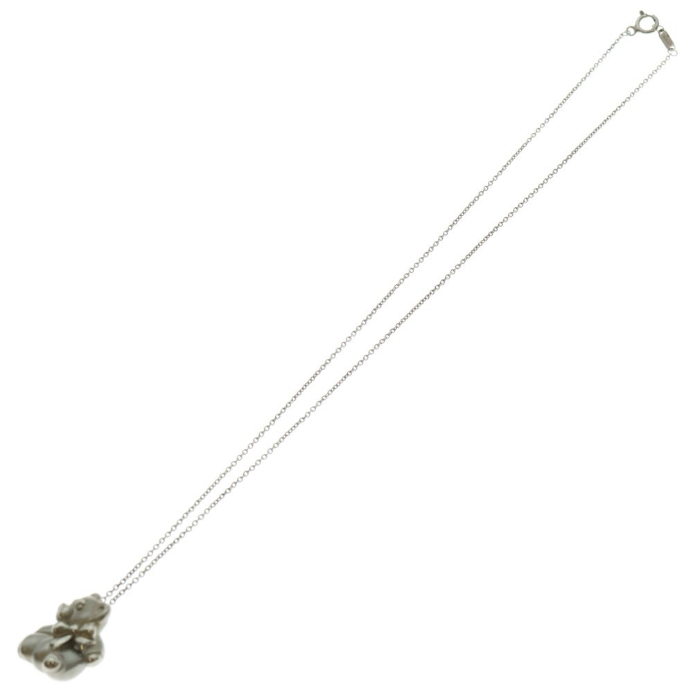 TIFFANY&Co(ティファニー) テディベア ネックレス ペンダント チェーン シルバー SV925 5.6g